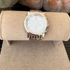 Michele Sports Sail Steel & Diamond bracelet watch